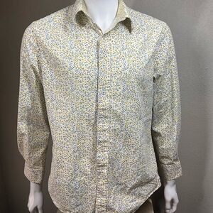 Nick Graham Yellow and Blue Patterned Shirt